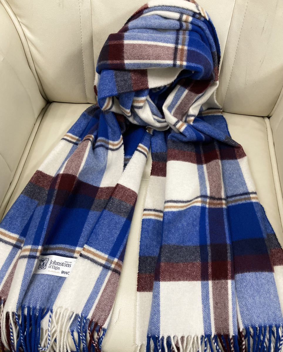 ロンハーマン別注】美品 ジョンストンズ カシミア 大判 ストール