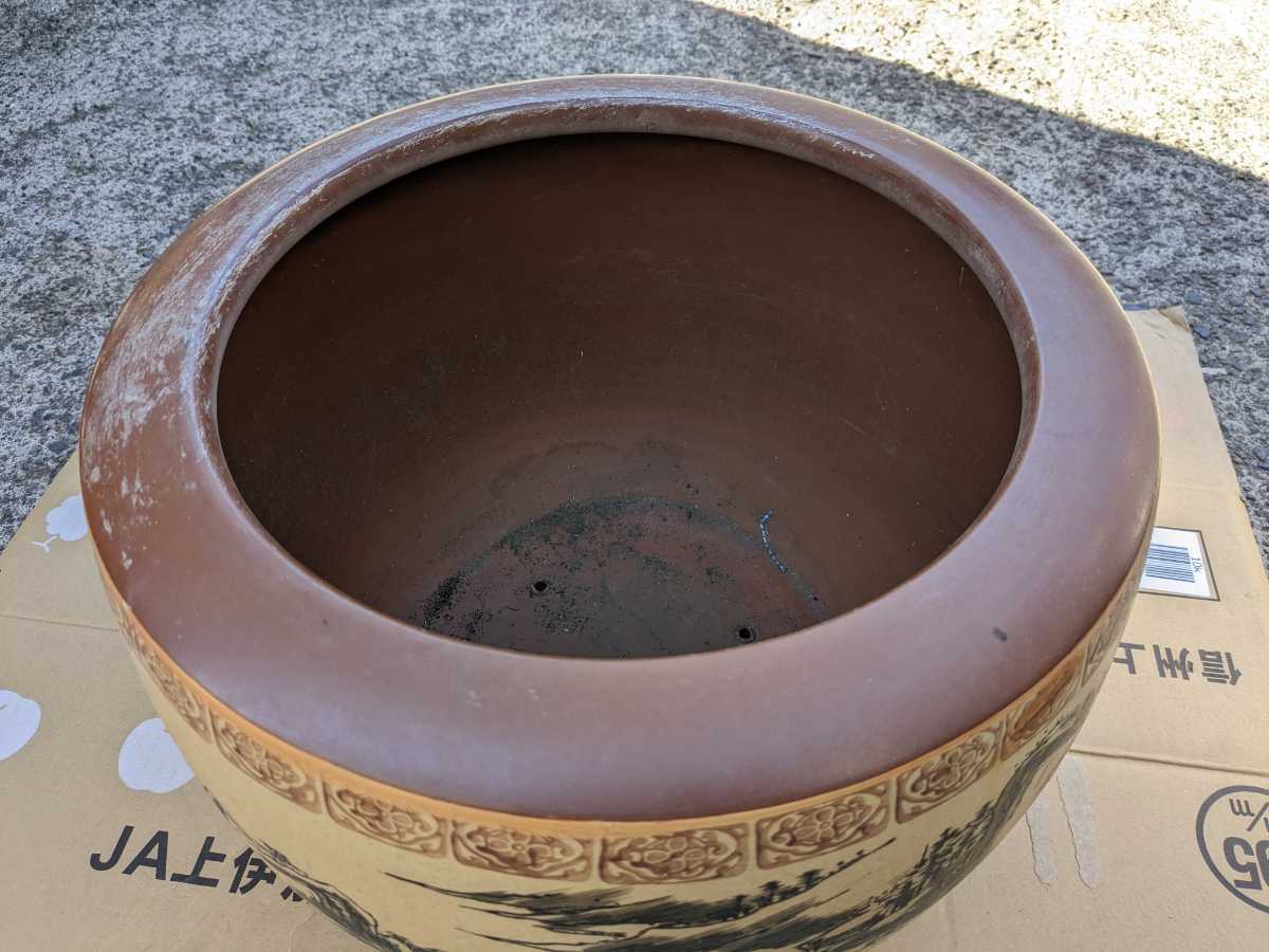火鉢 中国 古い  直径40センチ 高さ28センチ 植木鉢  の画像7