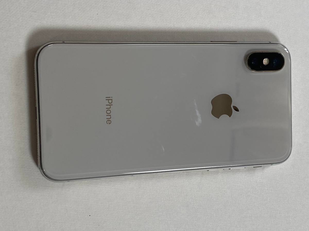 人気の春夏 SIMフリー iPhoneX 新品電池 64GB シルバー フィルム付き