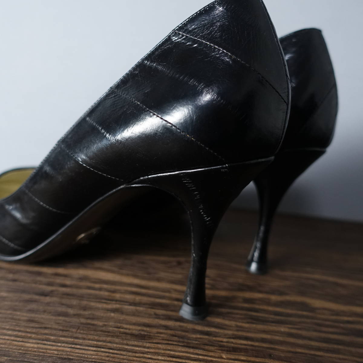 DOLCE&GABBANA/ Dolce & Gabbana /38.5/ Italy made / high heel pumps / black / black / lady's / shoes / shoes / Dolce&Gabbana 