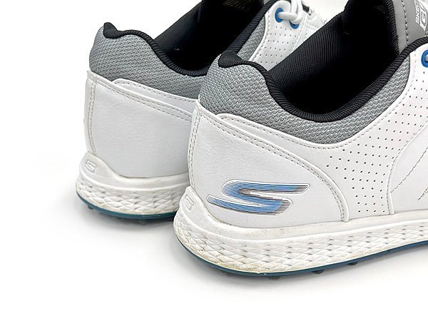 SKECHERS スケッチャーズ 54545 GOLFシューズ スパイクレス ゴルフシューズ ホワイト系 26.5cm アディダス シューズケース付_画像5