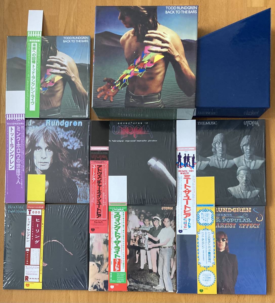 トッド・ラングレン ユートピア【Todd Rundgren Utopia】紙ジャケ limited papersleeve 紙ジャケットCD 収納BOX・復刻帯  特典帯