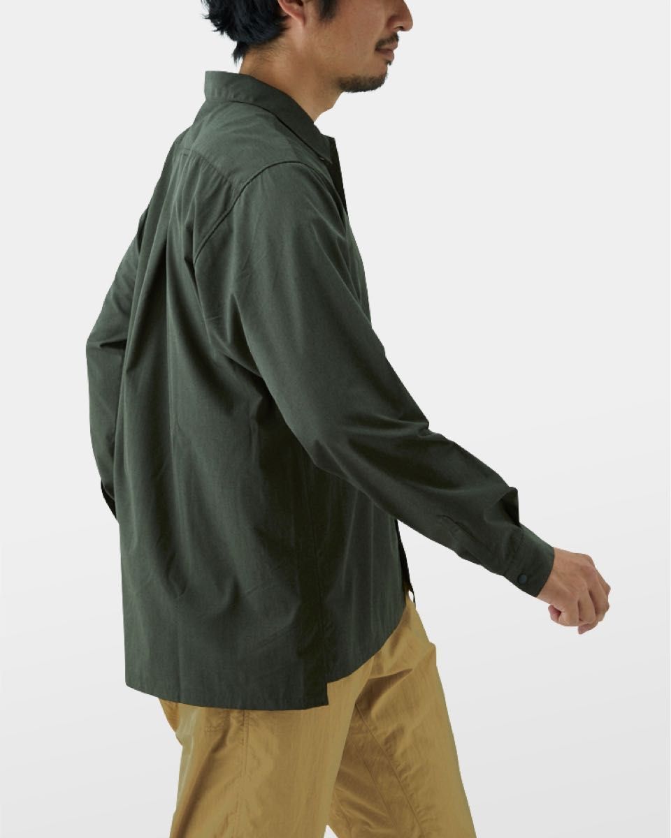 山と道 Bamboo Shirt 2022年モデル Dark Olive Lサイズ｜PayPayフリマ