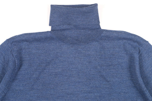 Blu Cashmere（ブルーカシミヤ） タートルネックセーター IU109714 ブルー 54 【W22509】_画像3