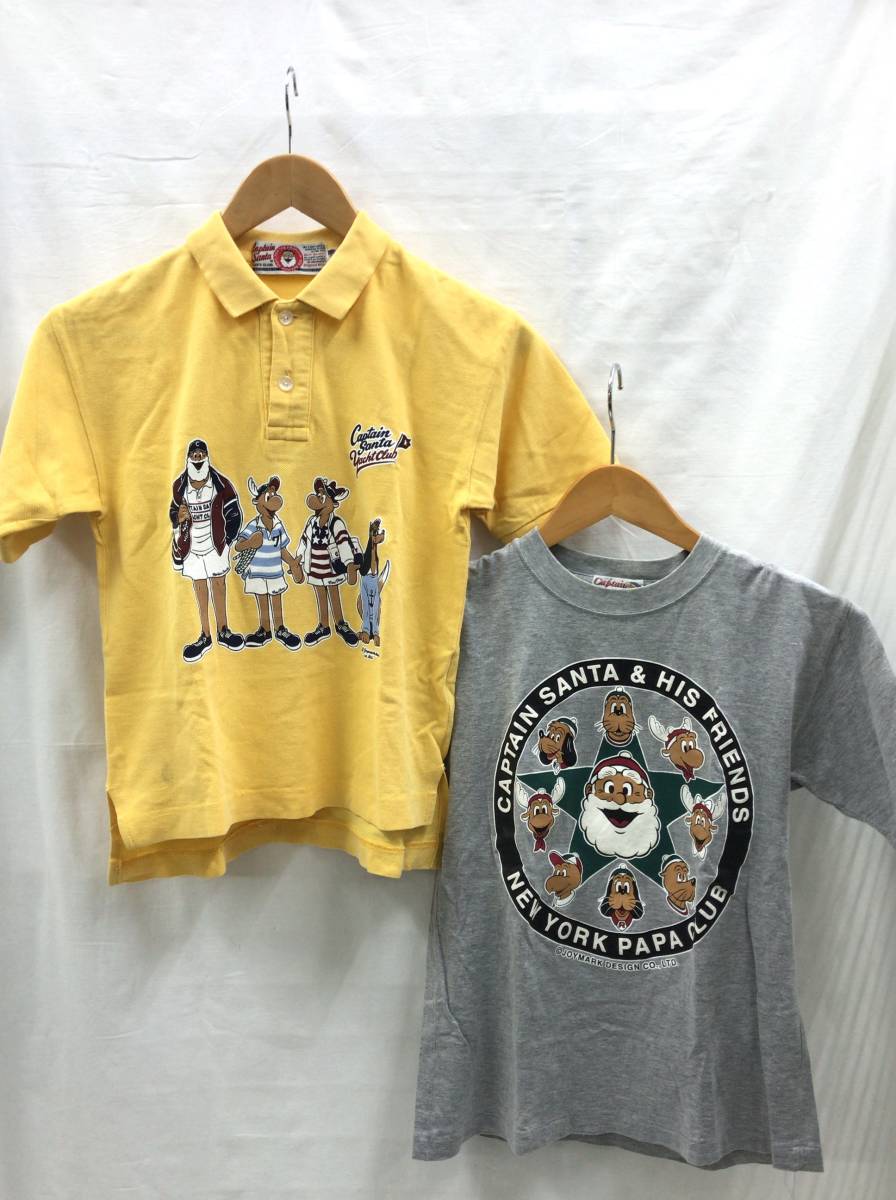 CAPTAIN SANTA KID'S キャプテンサンタキッズ 子供用2枚セット 半袖 Tシャツ ポロシャツ サイズ12 145-75 23022401f1の画像1