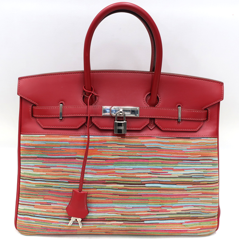 美品】HERMES/エルメス バーキン35 ヴィブラート/ボックスカーフ ルージュガランス K刻印 ハンドバッグ 500010102 | rsgmladokgi.com