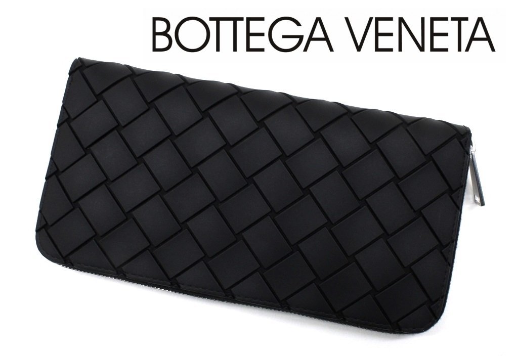 最新デザインの 【美品✨】BOTTEGA VENETA 黒 ラウンドジップ イントレ