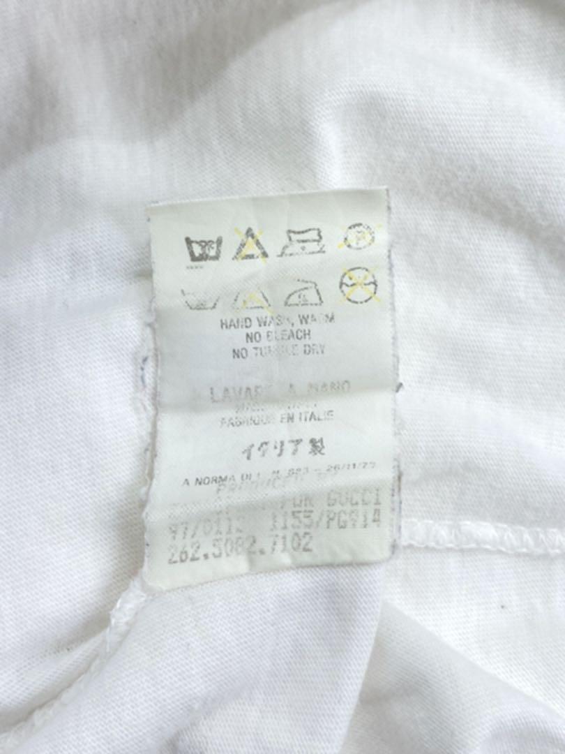 USED グッチ GUCCI 半袖 Tシャツ Mサイズ ホワイト_画像8