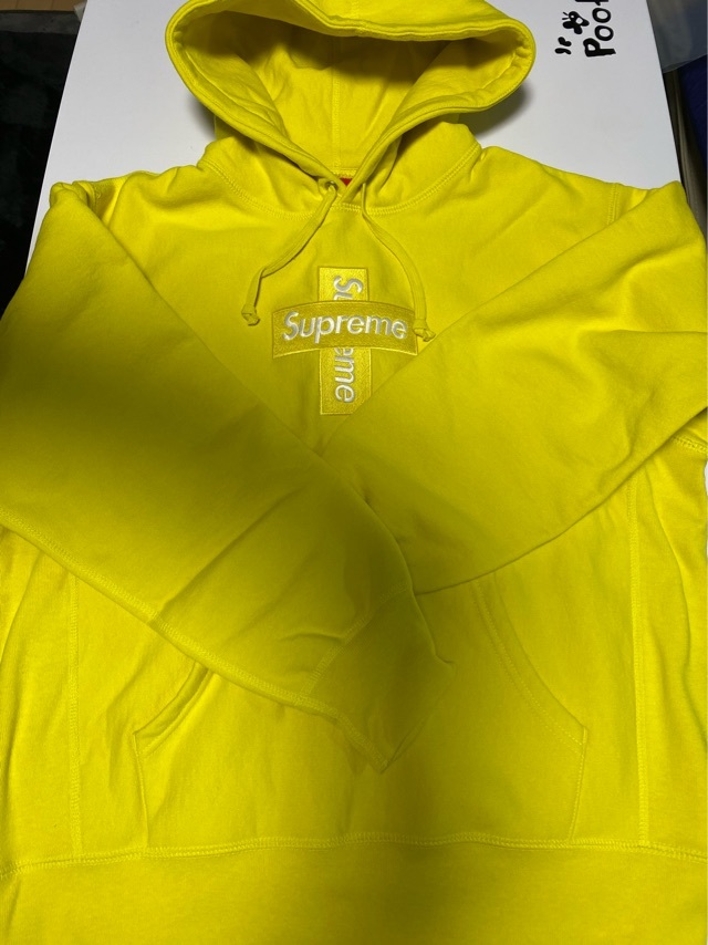 新品未使用 シュプリーム/supreme Cross box logo hooded sweatshirt