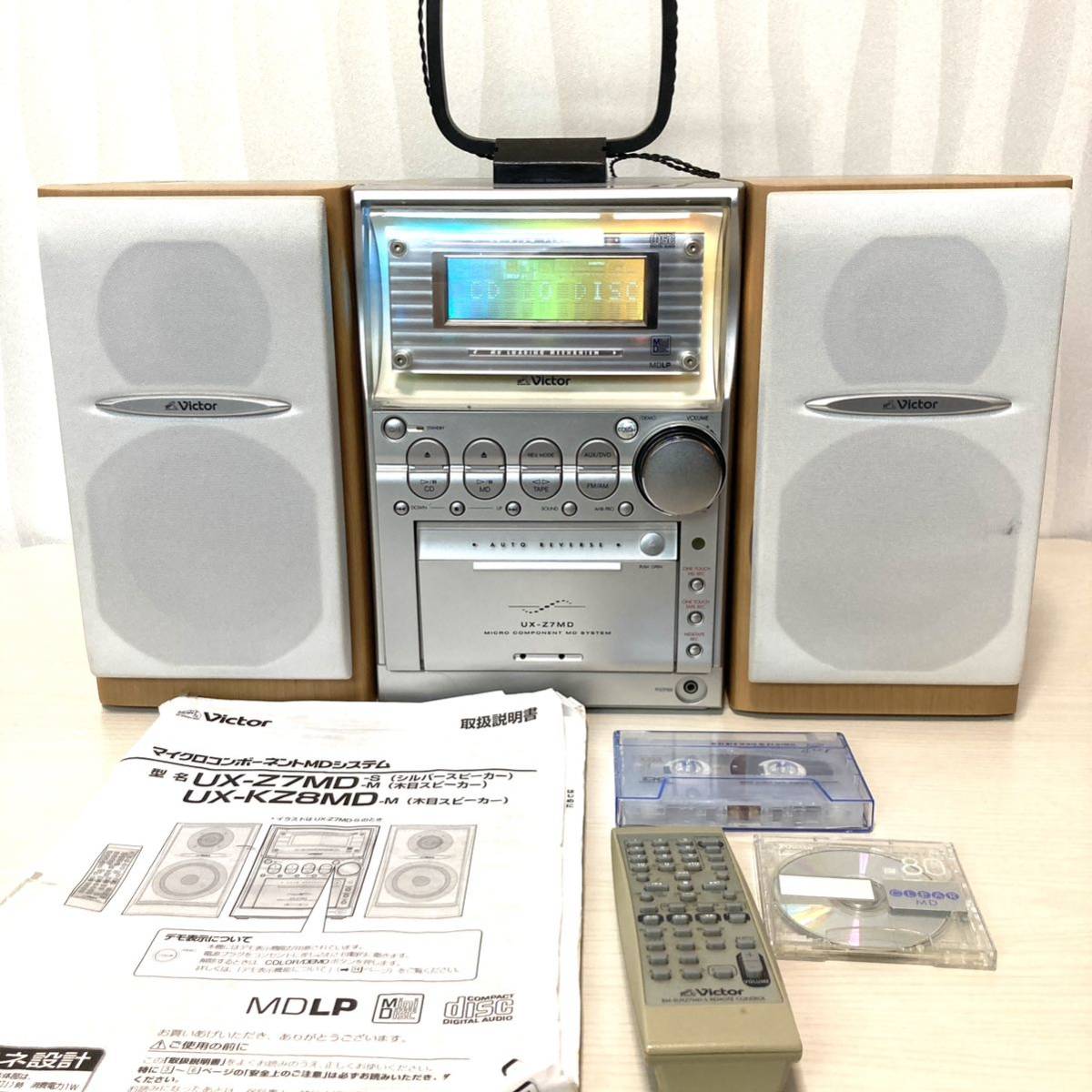 激安正規品 ビクター rd-xv10 DVD/CD/MD/ラジオ ミニコンポ DVDコンポ