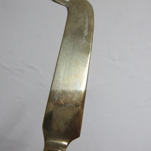 イギリス チーズナイフ チーズ専用 ナイフ 真鍮製 木製ハンドル キッチン雑貨 ヴィンテージ雑貨 英国 tableware 1766sb_画像5