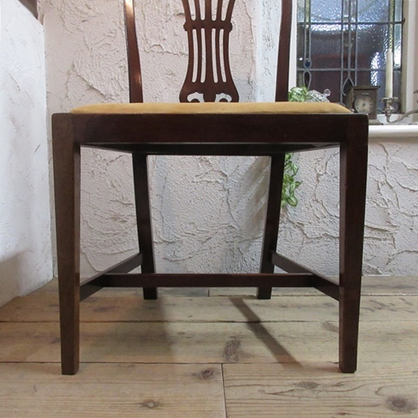 イギリス アンティーク 家具 ダイニングチェア 椅子 イス 店舗什器 カフェ 木製 マホガニー 英国 DININGCHAIR 4104e