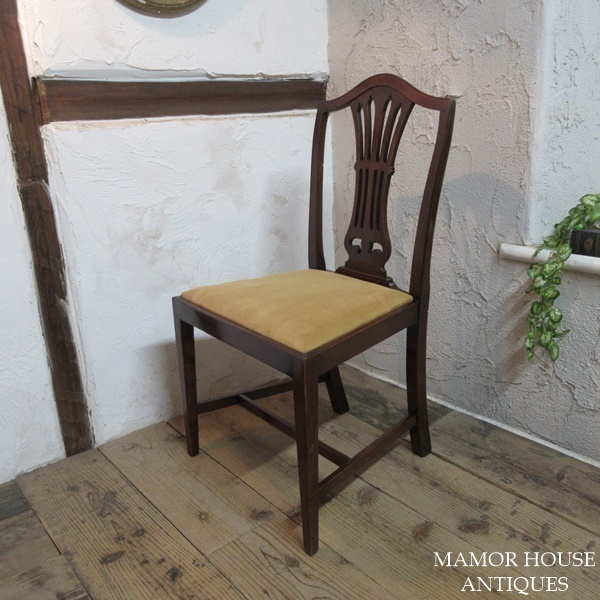 イギリス アンティーク 家具 ダイニングチェア 椅子 イス 店舗什器 カフェ 木製 マホガニー 英国 DININGCHAIR 4102e