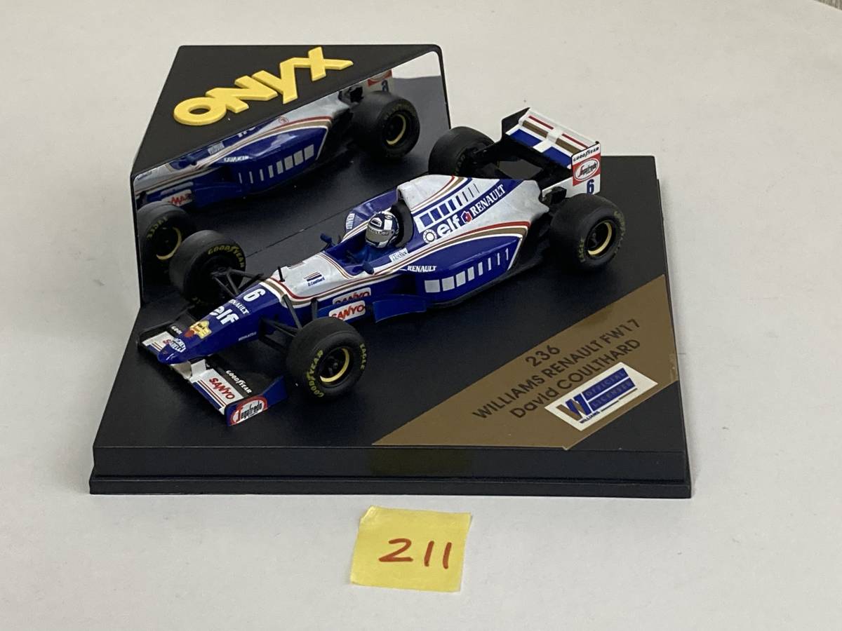 送料無料　ONYX オニキス 1/43 ウィリアムズ ルノー WILLIAMS RENAULT ミニカー　ディビット・クルザード_画像4