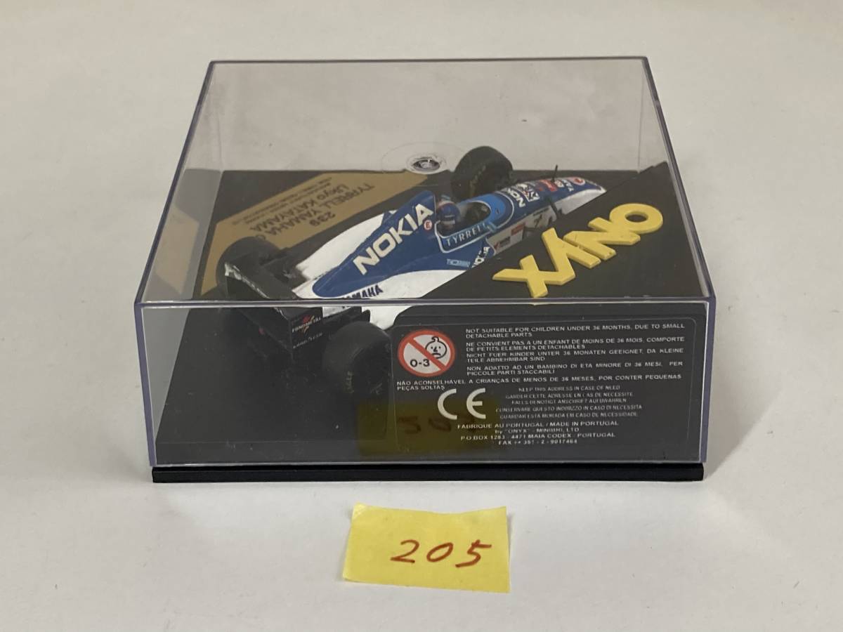 送料無料 ONYX オニキス 1/43 ミニカー F1 ティレルヤマハオニキス