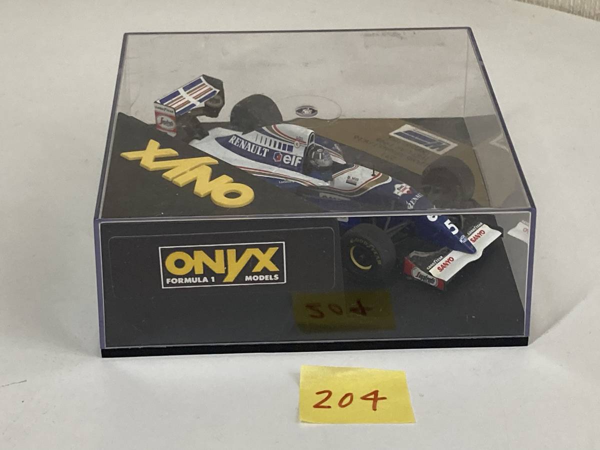 送料無料　ONYX オニキス 1/43 ウイリアムズ ルノー FW16 ヒル テストカー 1995 WILLIAMS RENAULT TEST CAR ミニカー