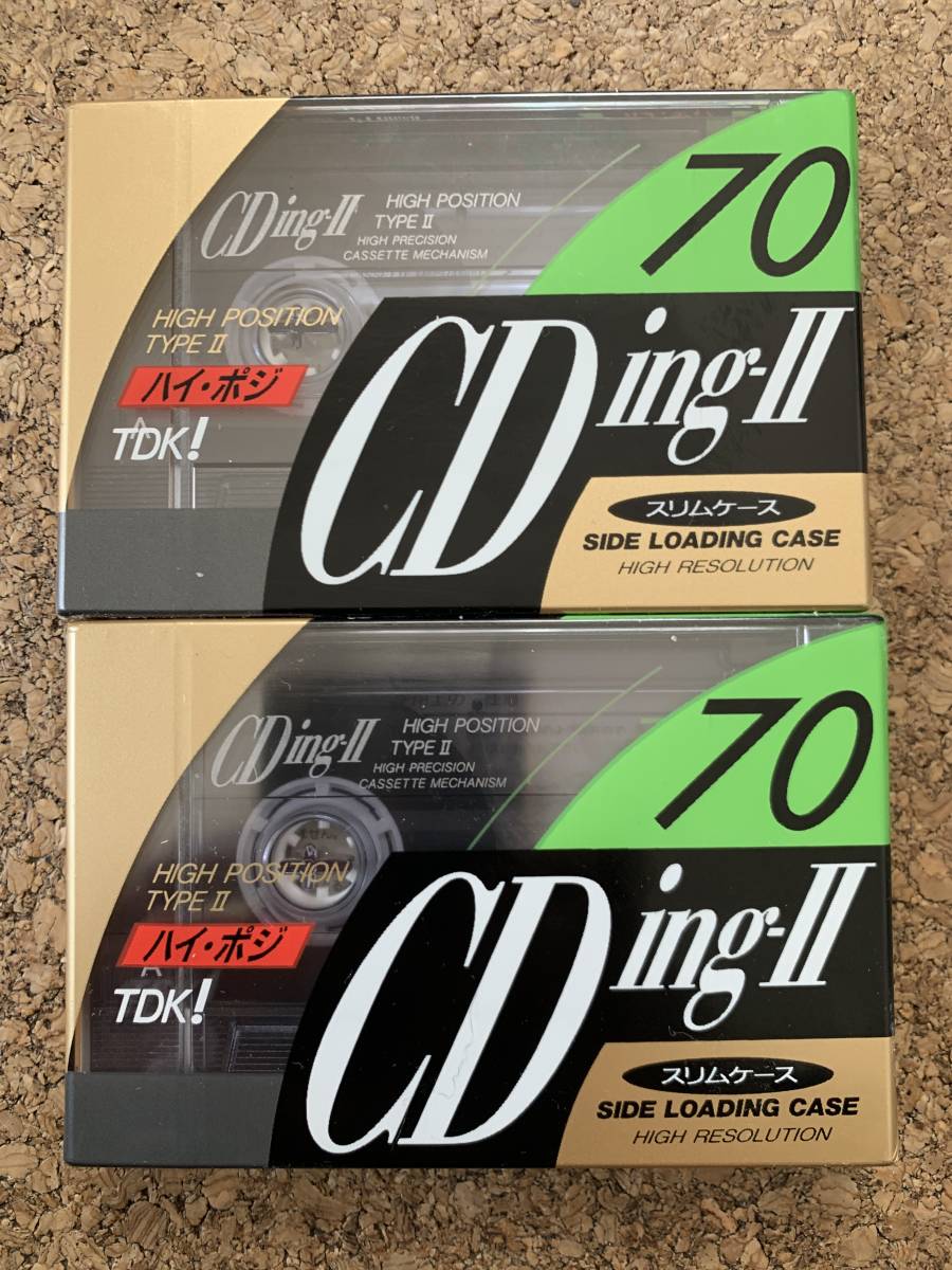 未開封】TDK CDing-Ⅱ 70分 2巻セット ハイポジション TYPE Ⅱ
