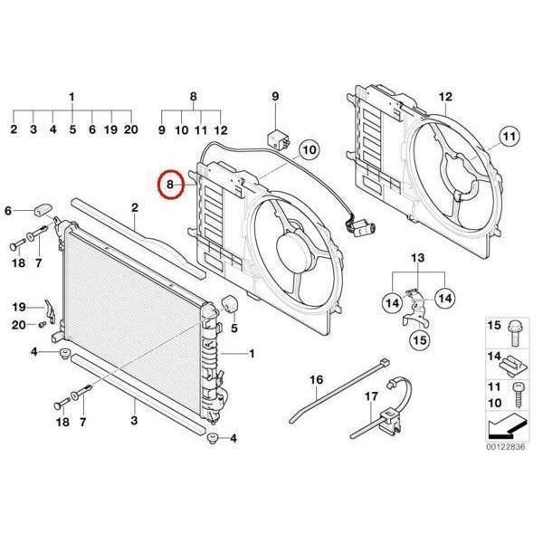  новый товар BMW MINI электрический вентилятор более раннего периода R50 52 53 17101475577