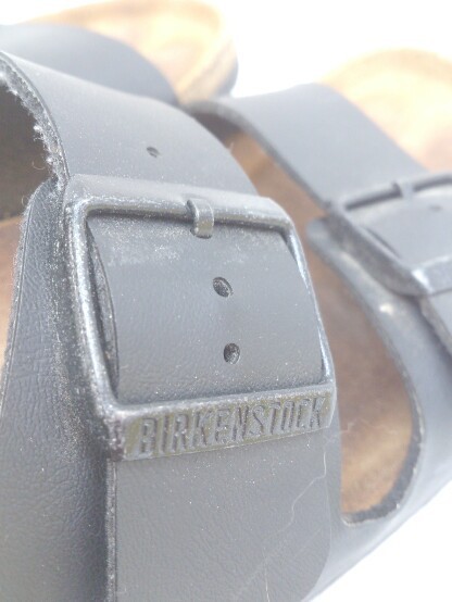 BIRKENSTOCK ビルケンシュトック サンダル Arizona アリゾナ レザー Birko-Flor 使用感有り 28ｃｍ ブラック メンズ 1205000010755の画像8