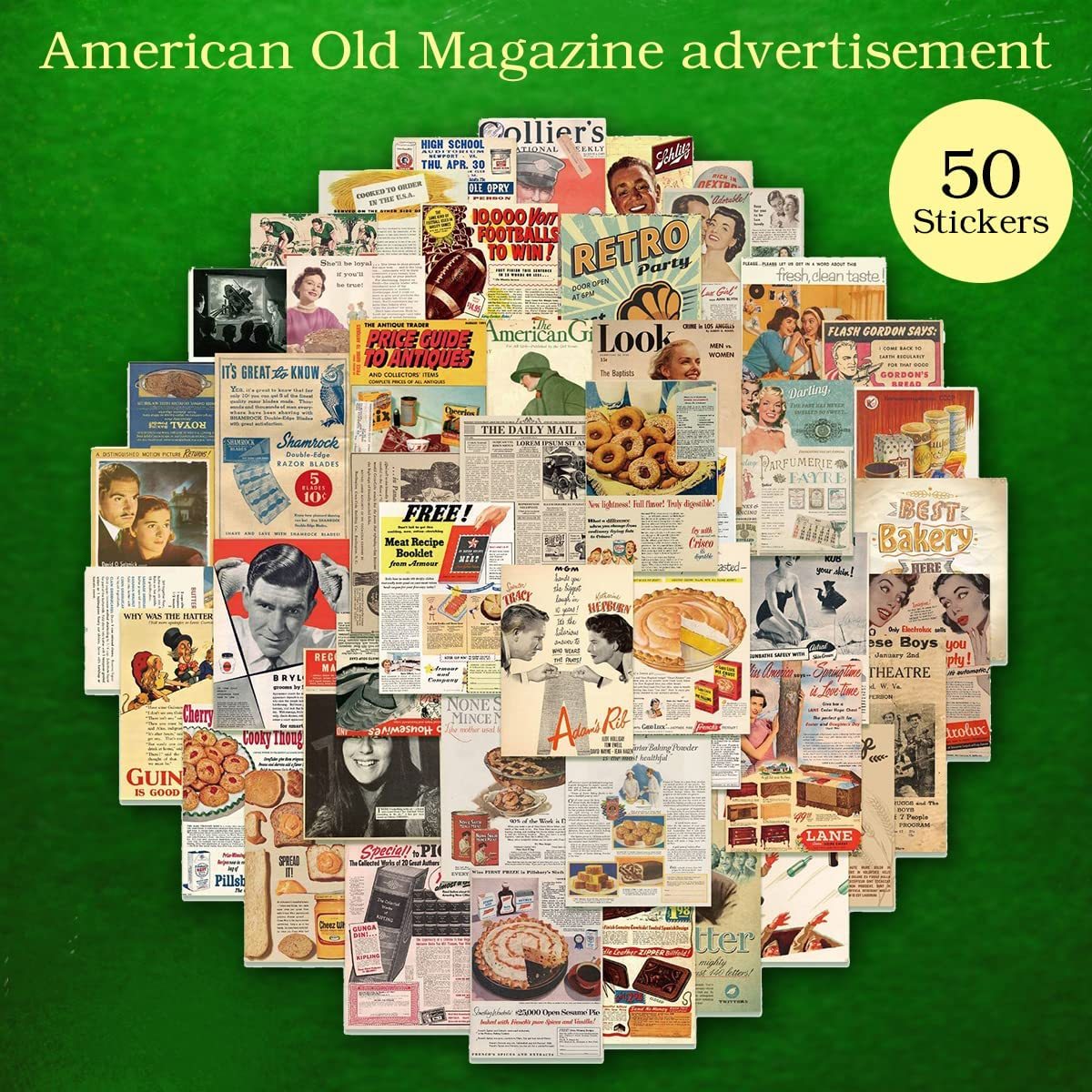 ▲△▲51015-ExHS▲△▲[AMERICAN-STICKER] AMERICAN OLD MAGAZIN Advertisement_画像2