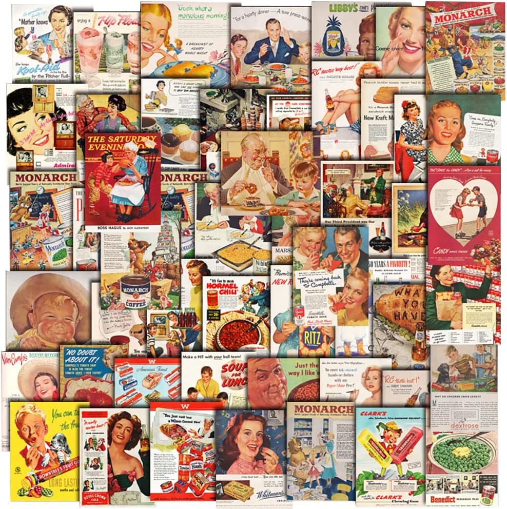 ▲△▲52024-ExHS▲△▲[AMERICAN-STICKER] AMERICAN OLD FOOD・DRINK Advertisement_画像2