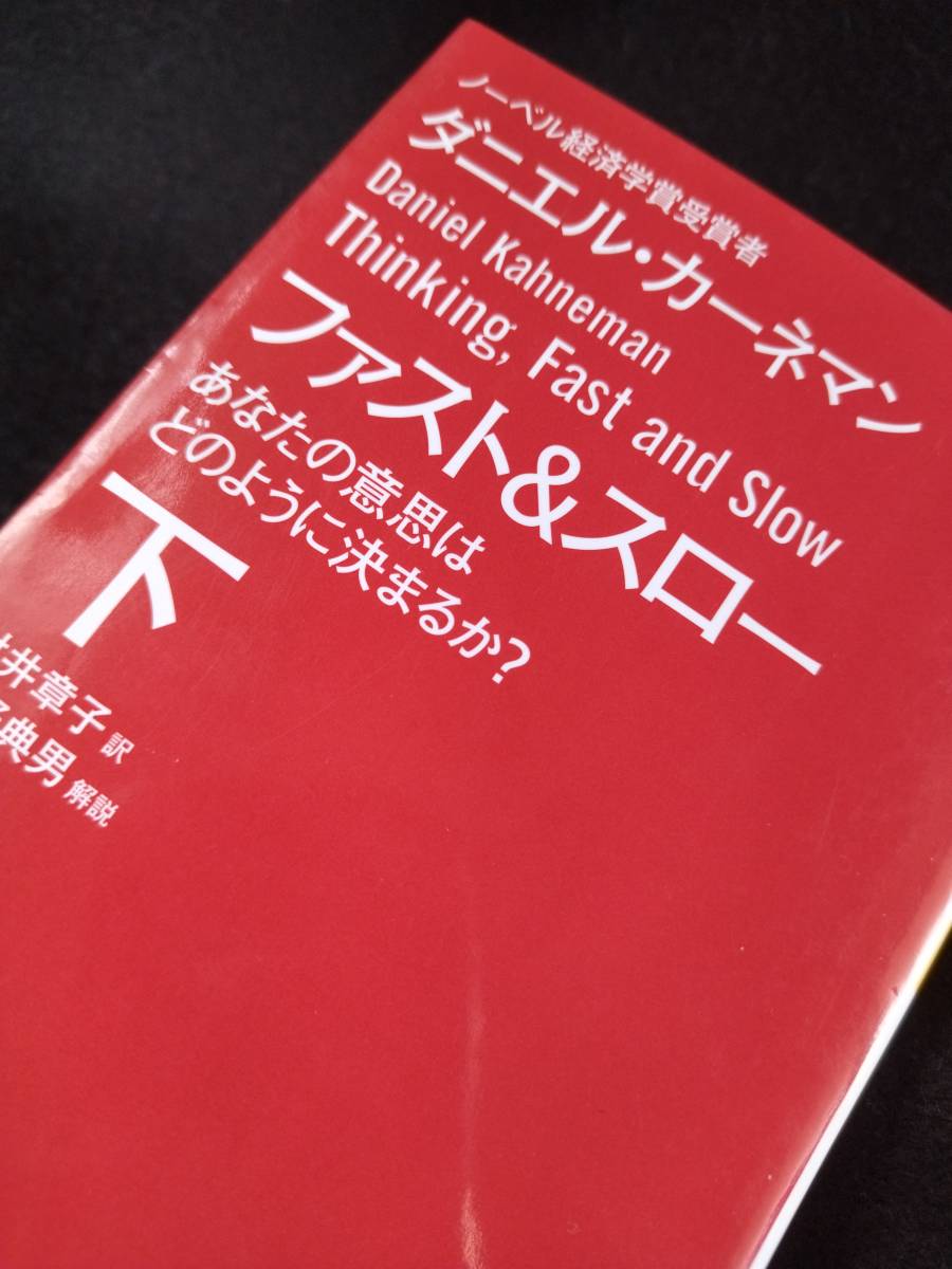 ファスト＆スロー（下）ダニエル・カーネマン　あなたの意志はどのように決まるのか？　ハヤカワ文庫_画像1