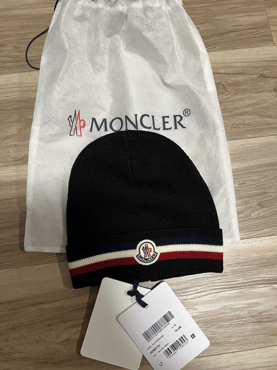 ニット帽 新品未使用 モンクレール(MONCLER) イタリア製 キャップ