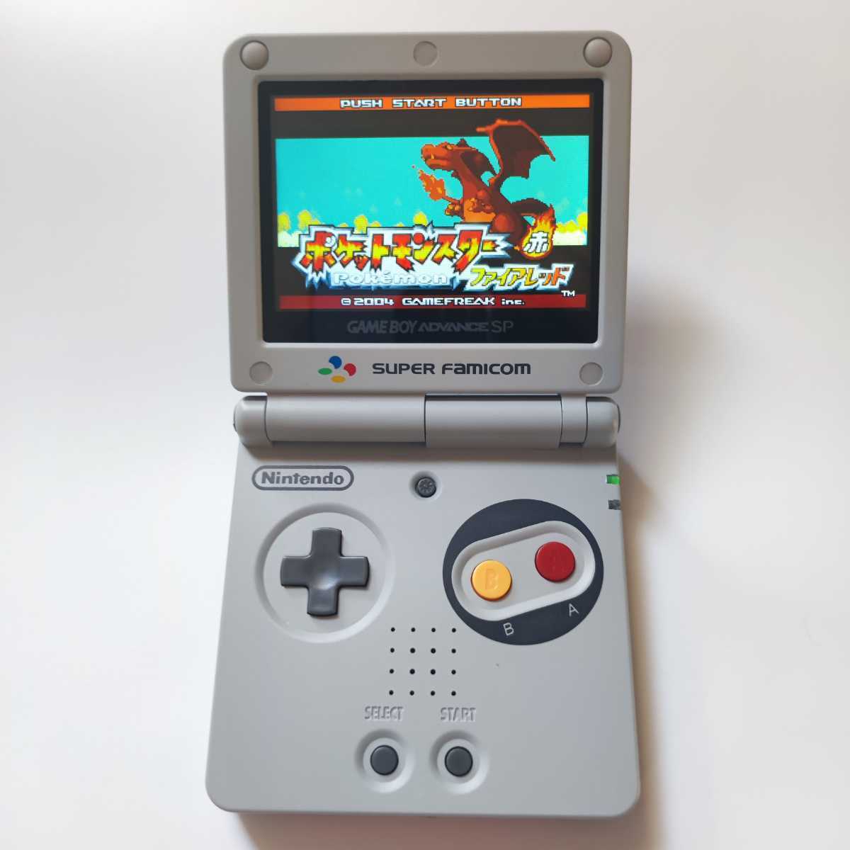 ゲームボーイアドバンスSP 本体 SFCカラー IPS液晶カスタム バックライト GBASP 任天堂