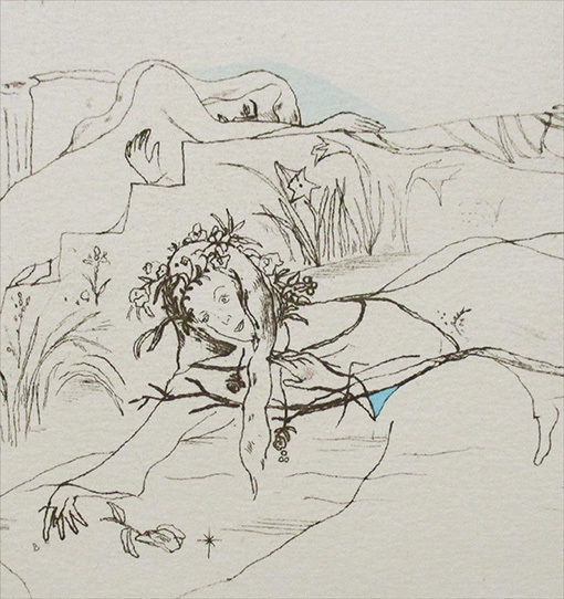 「くるたん様用」z山本容子さんの手彩色銅版画 「ハムレット―3」 Yahoo!オークション - 山本容子『ハムレットⅢ』エッチング 手