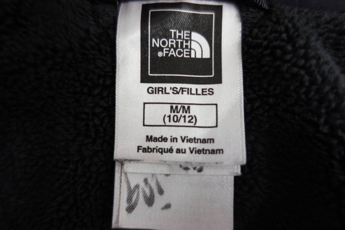 34W ノースフェイス THE NORTH FACE フリースフーディージャケット フルジップ【GIRLS　M】_画像3