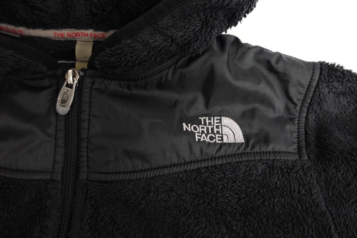 34W ノースフェイス THE NORTH FACE 毛足長 フリースフーディージャケット フルジップ【WOMENS　S】_画像4