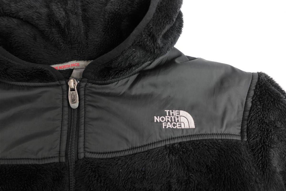 34W ノースフェイス THE NORTH FACE 毛足長 フルジップフリースフーディージャケット【WOMENS　L】_画像4