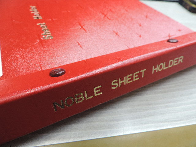 １円スタート　　★Ｓｈｅｅｔ　Ｈｏｌｄｅｒ★　　ＮＯＢＬＥ・Ｎｏ２９　　切手帳 　５０ホルダー　　 約２５㎝×２１㎝　 中古品_画像3