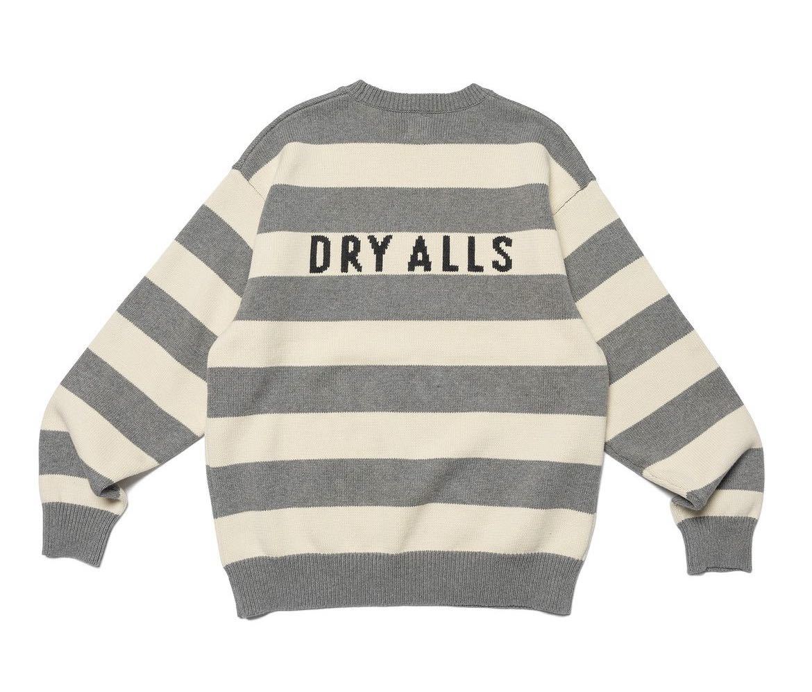 HUMAN MADE 2023SS STRIPED HEART KNIT SWEATER GRAY XLサイズ HUMAN MADE 2023SS STRIPED HEART KNIT SWEATER GRAY XLサイズ