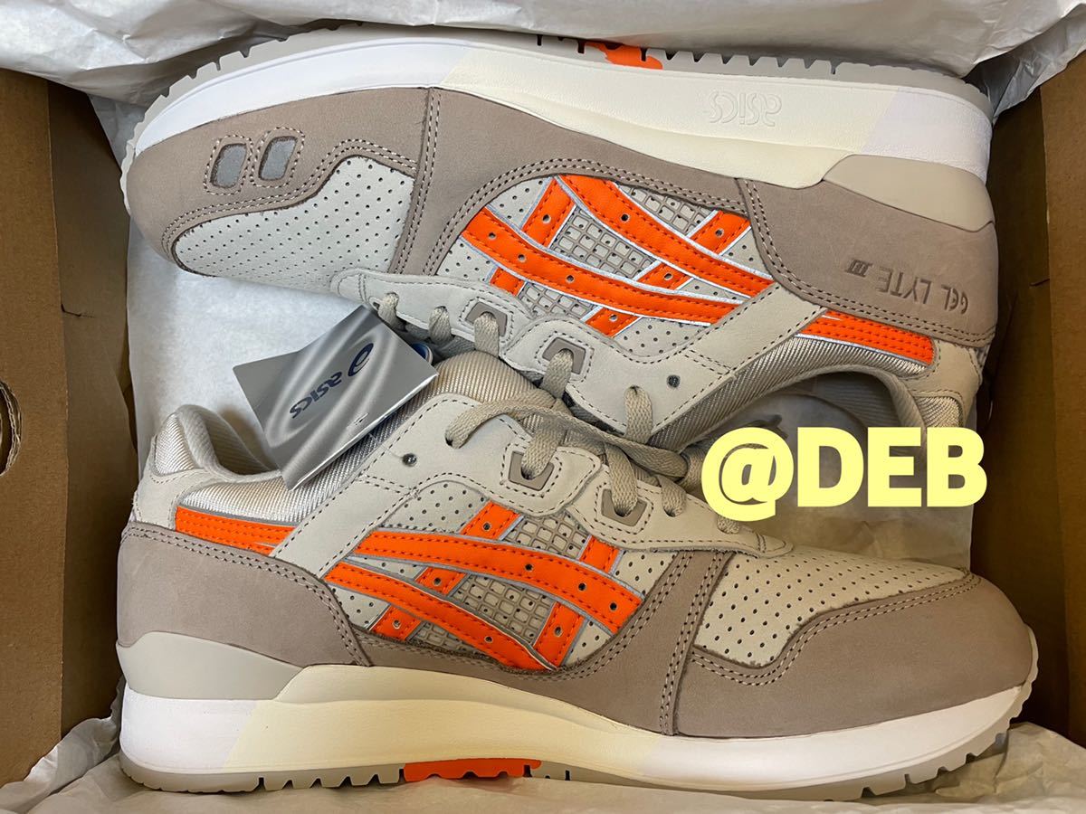 KITH × Asics Gel Lyte 3 Remastered Super Orange 28.0cm キス アシックス ゲルライト3  スーパーオレンジ 28cm US10 Ronnie Fieg