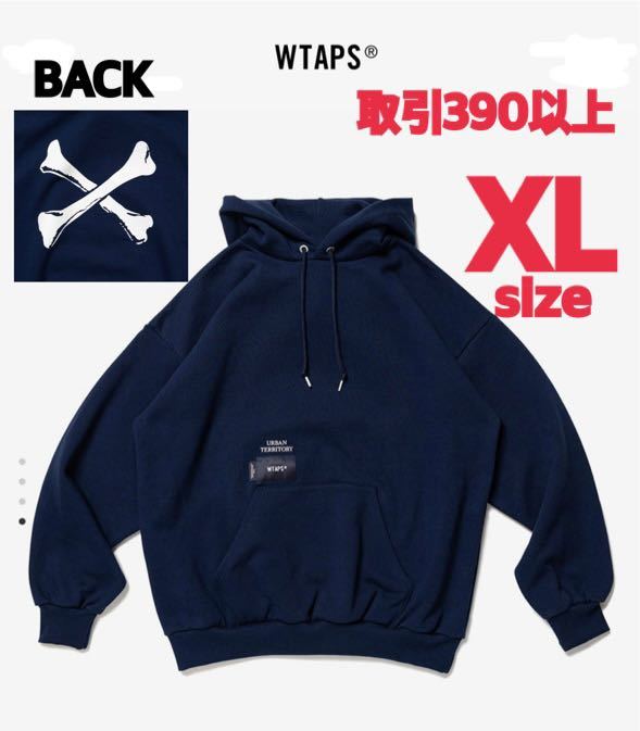 卸売 NAVY HOODY BONES CROSS 2022FW WTAPS XLサイズ パーカー HOODIE X-LARGE ネイビー