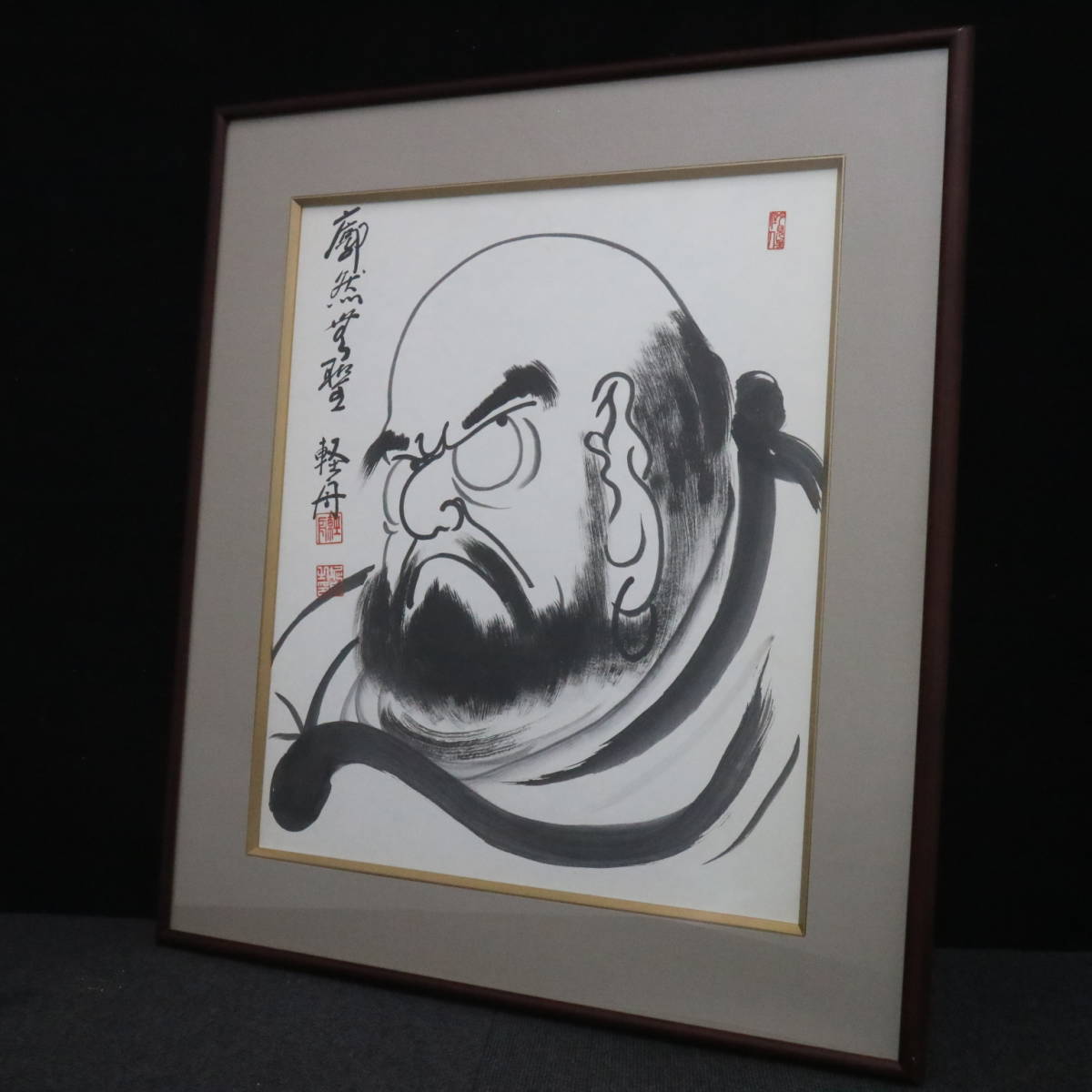 Yahoo!オークション - あ=B4258 達磨 達磨絵 軽舟作 廊然帯聖 Yahoo!オークション - あ=B4258 達磨 達磨絵 軽舟作 廊然帯聖