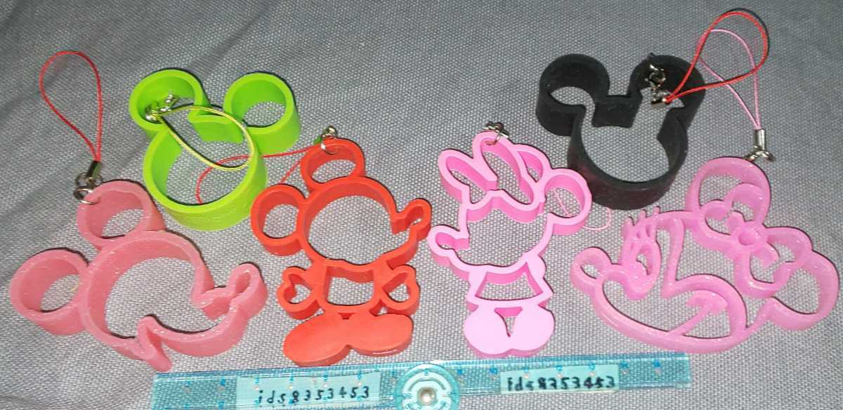  out of print silicon Raver strap Mickey Mouse Minnie Mouse green black Disney Disney whole body width face set Mickeymouse