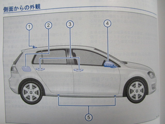 ★a3881★フォルクスワーゲン　Golf7　ゴルフ7　Golf GTI　R　GTE　AUCHH　取扱説明書　説明書　2014年11月／ケース　他★_画像5