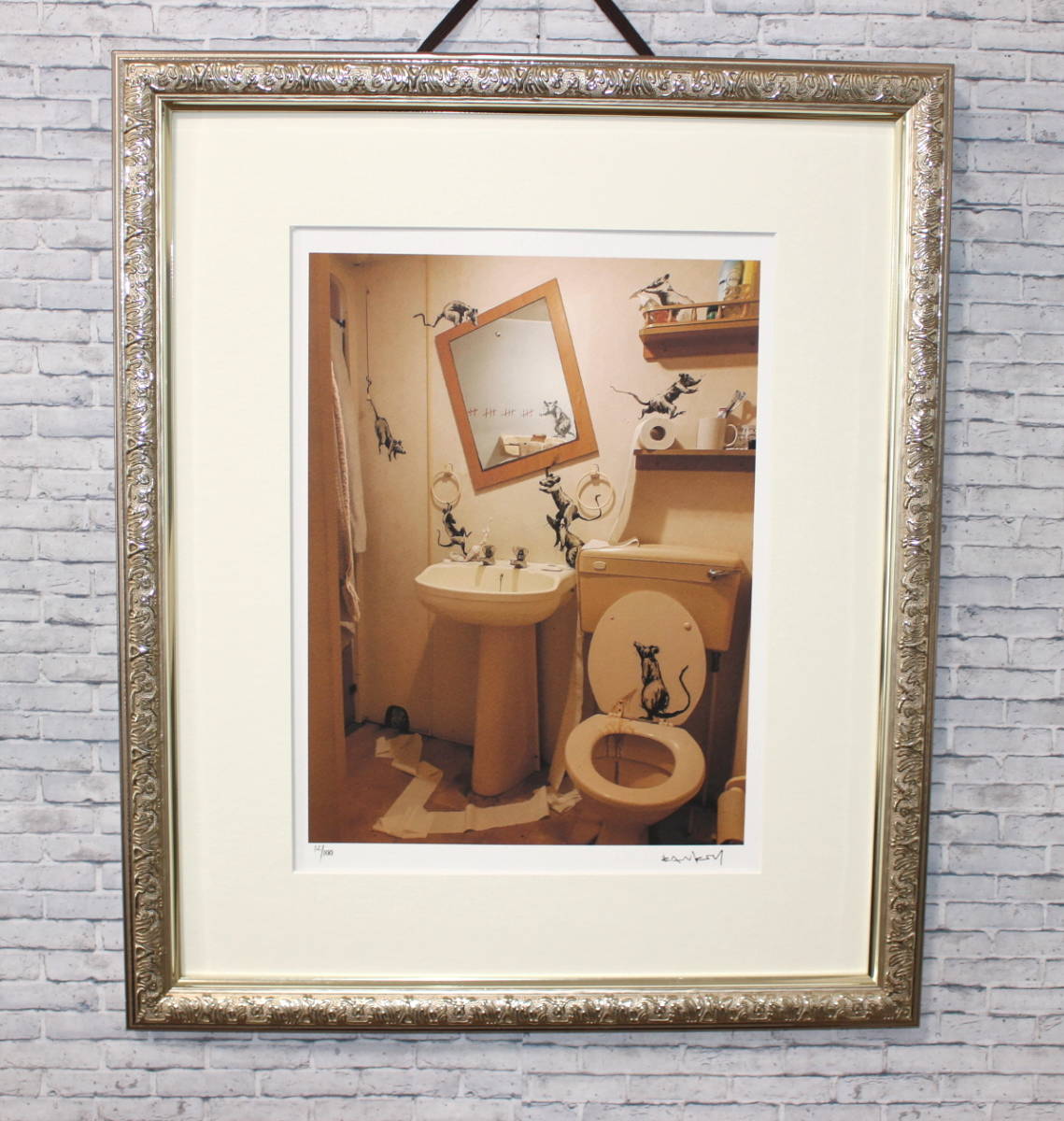 バンクシー Banksy Bathroom エスタンプ リトグラフ_画像1