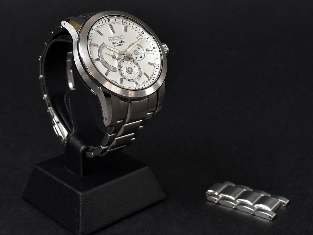 141290〇美品 動作確認済 SEIKO セイコー ブライツ アナンタ 腕時計 自動巻き 6R21-00E0 SS シルバー デイデイト 3針 メンズ/ D - 7