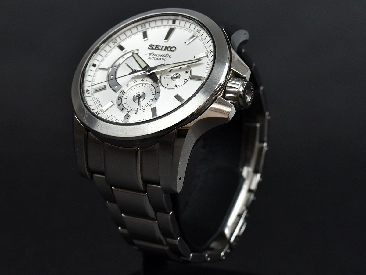 141290〇美品 動作確認済 SEIKO セイコー ブライツ アナンタ 腕時計 自動巻き 6R21-00E0 SS シルバー デイデイト 3針 メンズ/ D - 8