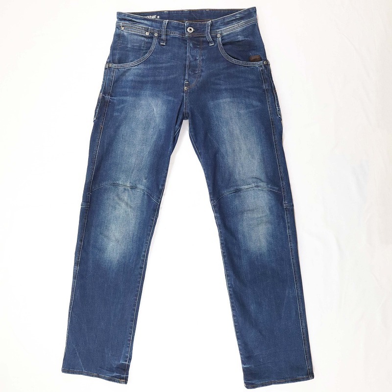 G-Star RAW JACKPANT 3D RELAXED ジースターロウ リラックスフィットストレッチジーンズ ボタンフライデニム ストレート メンズ W28 M相当