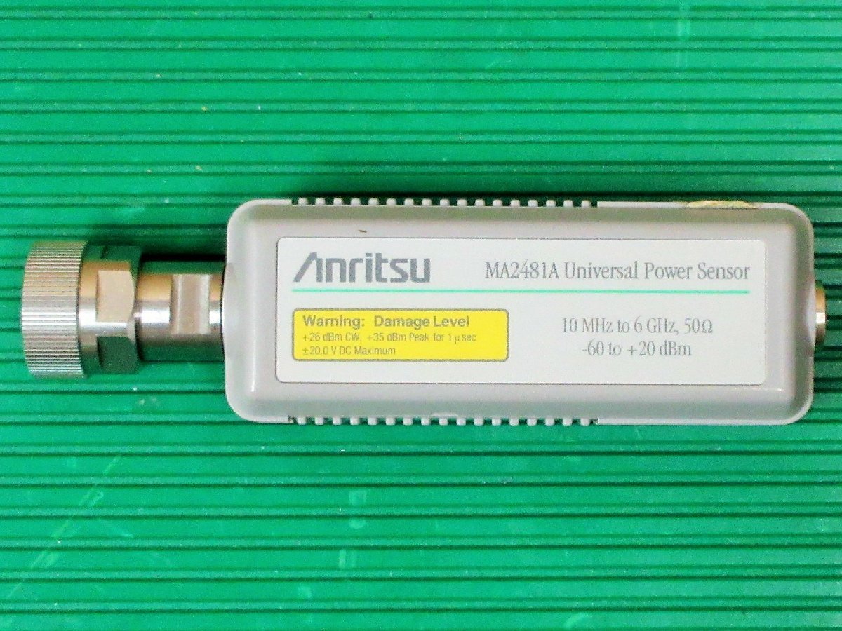 Anritsu/アンリツ MA2481A/01 Universal Power Sensor 10MHz～6GHz 50Ω -60dBm～+20dBm N(m) 未検査品_画像1