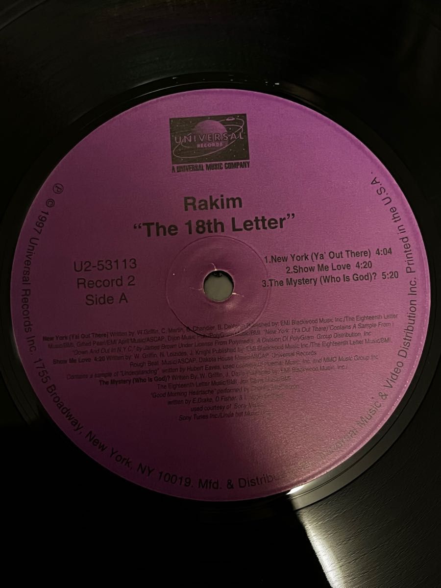 Rakim / The 18th Letter [U2-53113]