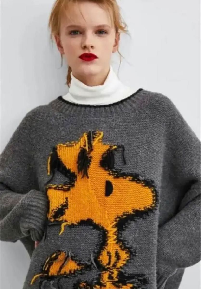 ZARA ウッドストック ニットセーター Sサイズ 松村北斗着用 ZARA ウッドストック ニットセーター Sサイズ 松村北斗着用