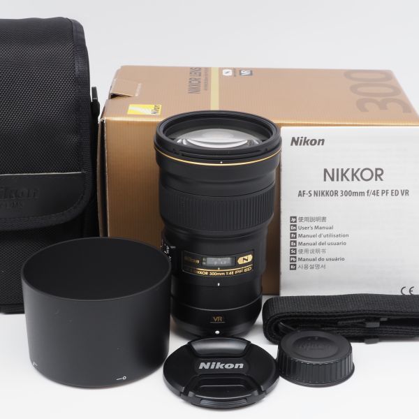 元箱＆専用ケース付きで■ほぼ新品■ Nikon AF-S NIKKOR 300mm f/4E PF ED VR