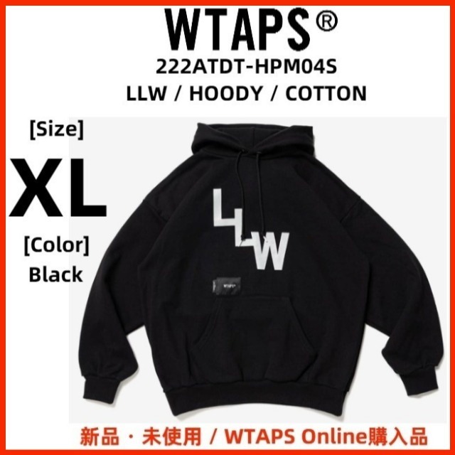 WTAPS LLW HOODY COTTON SWEATER LONG LIVE WTAPS BLACK XL ダブル