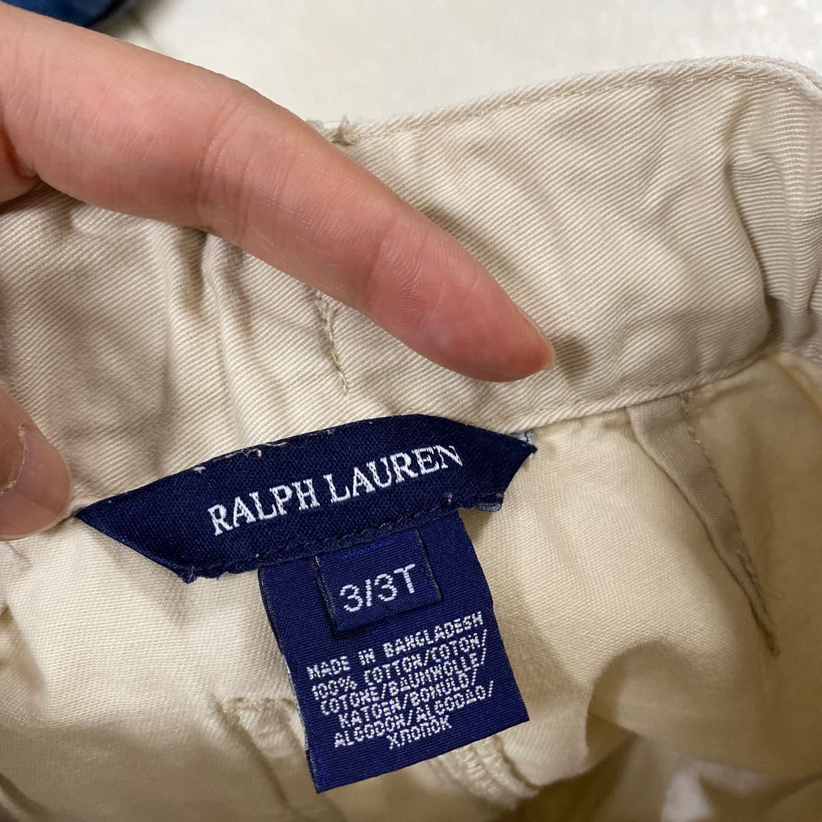 Ralph Lauren 3T パンツ　半ズボン 95〜100センチくらい　ベージュ