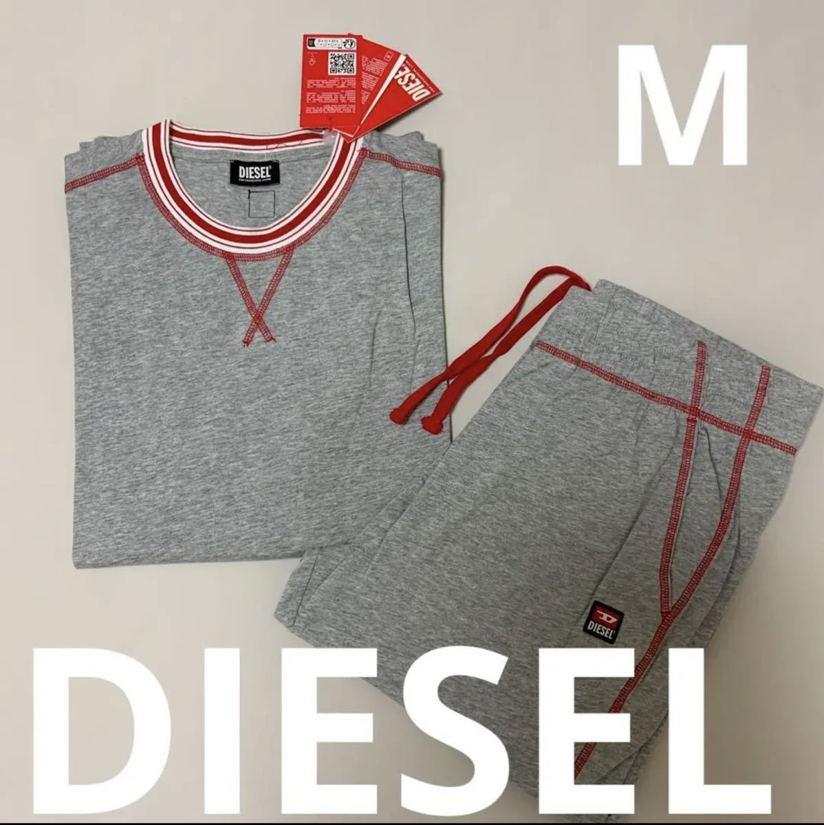 洗練されたデザイン　DIESEL　ルームウェア　ラウンジウェア　グレー　M　A09636 0NGAN　新モデル_画像1